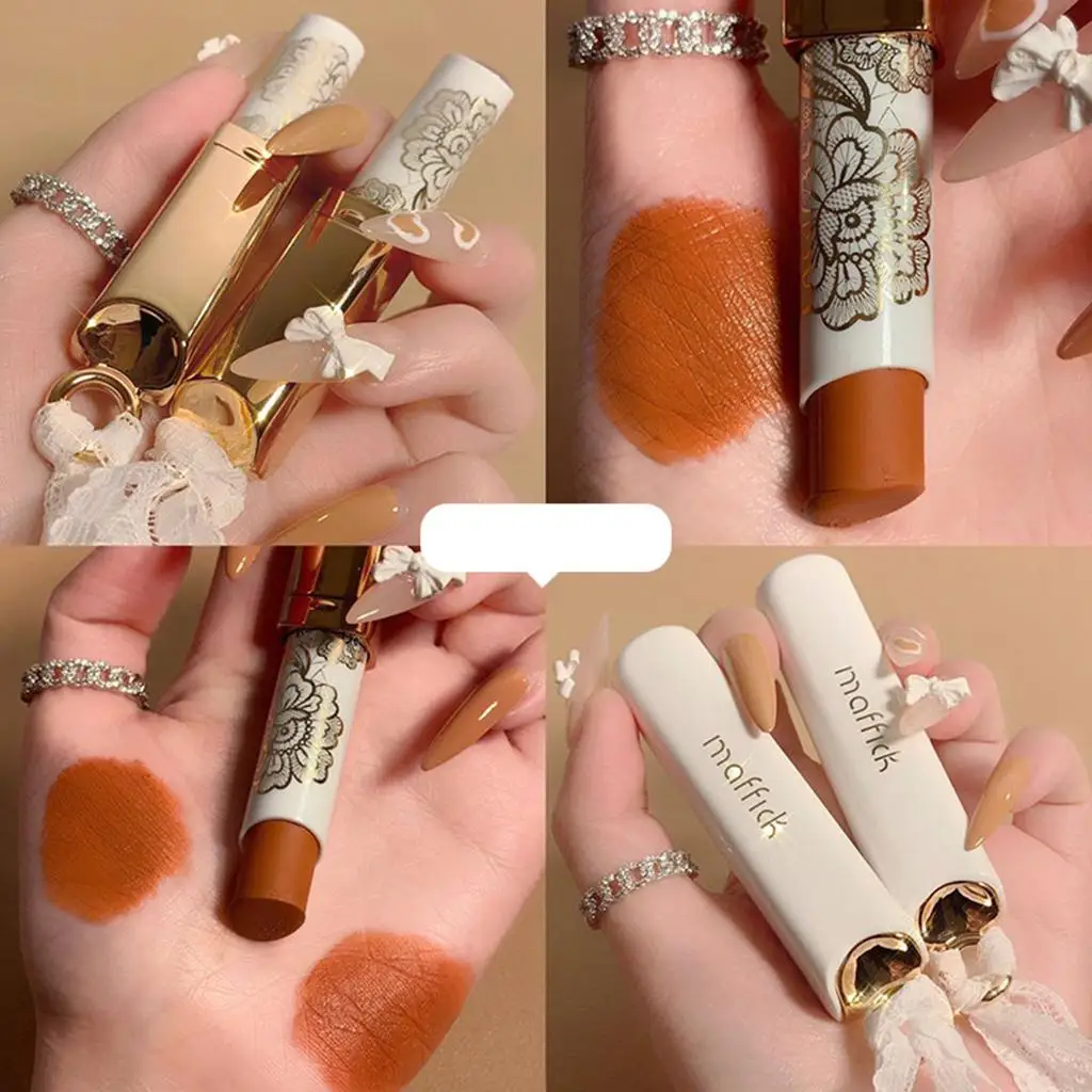 Velvet Matte Lipstick Set Capsule Design Nonstick Cup Waterproof Pigmented Makeup Cosmetics for Girls Women