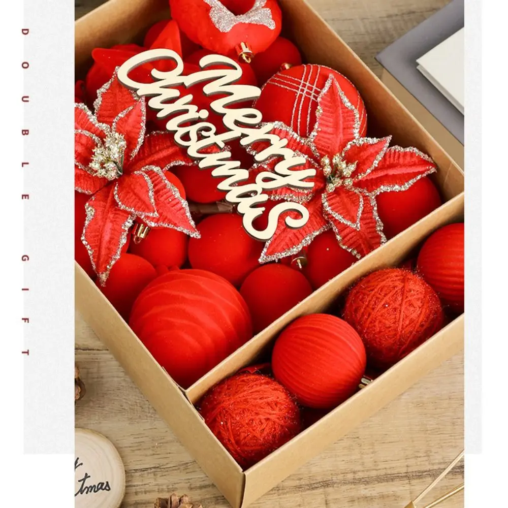 الأزهار كرات عيد الميلاد قلادة البلاستيك جوفاء شجرة عيد الميلاد زخرفة DIY الحرف متعدد الألوان شجرة عيد الميلاد معلقة