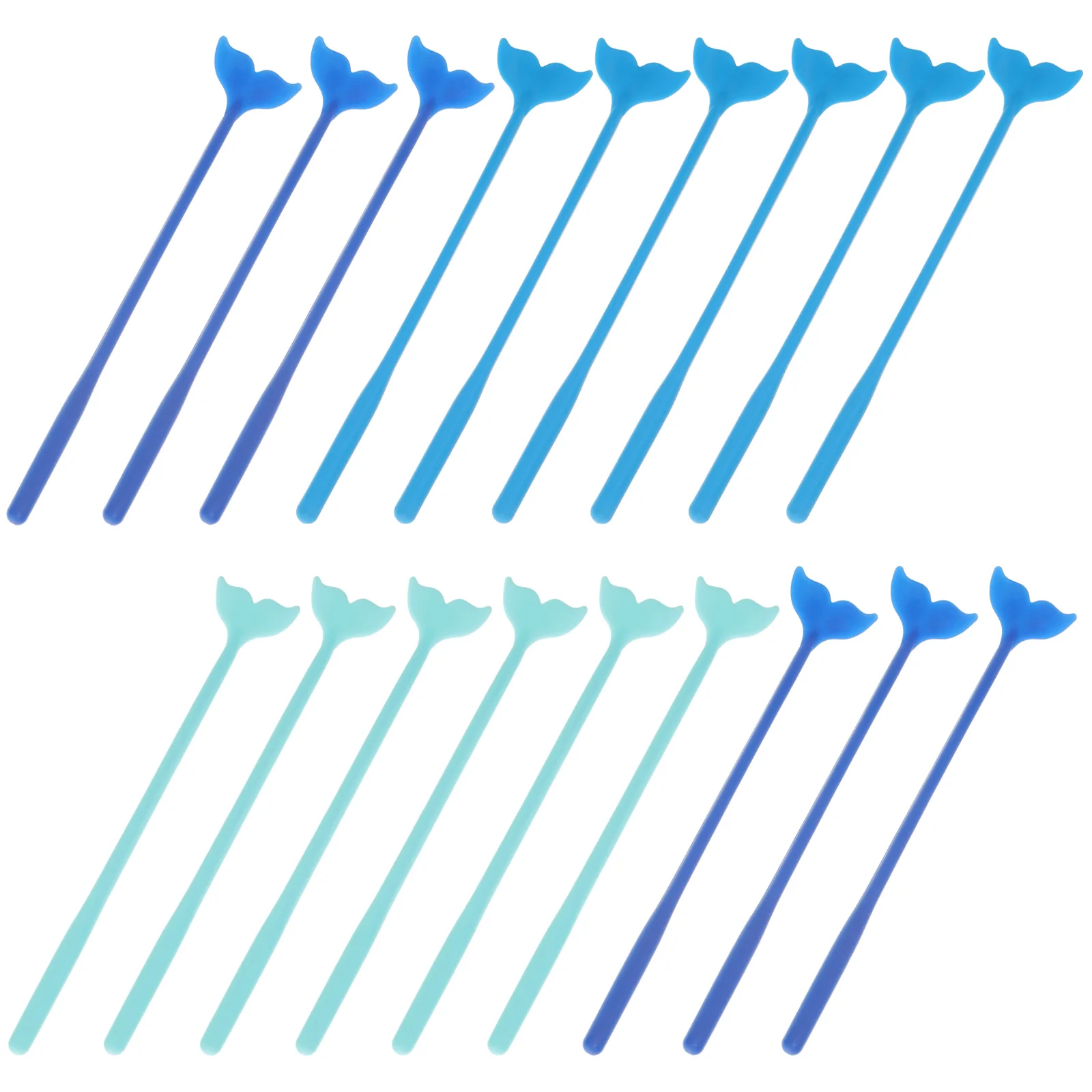 

18 Pcs Whale Tail Stirring Stick Eco Friendly Safe Practical Beverage Coffee Tea Party Supplies Hawaii Birthday Barbecue Pool