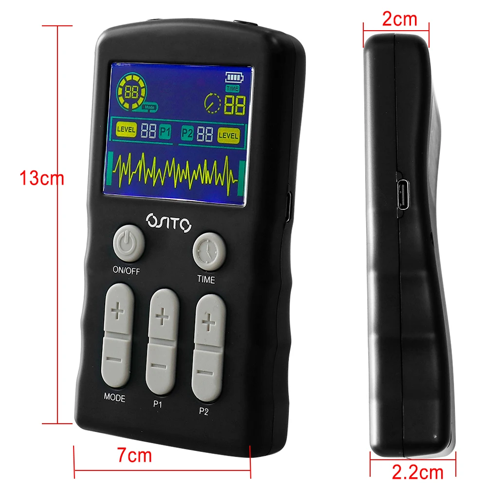 العلاج بالعشرات الكهربائية نبض EMS محفز العضلات الوخز بالإبر مدلك الجسم الرعاية الصحية آلة التخسيس التردد الرقمي #6