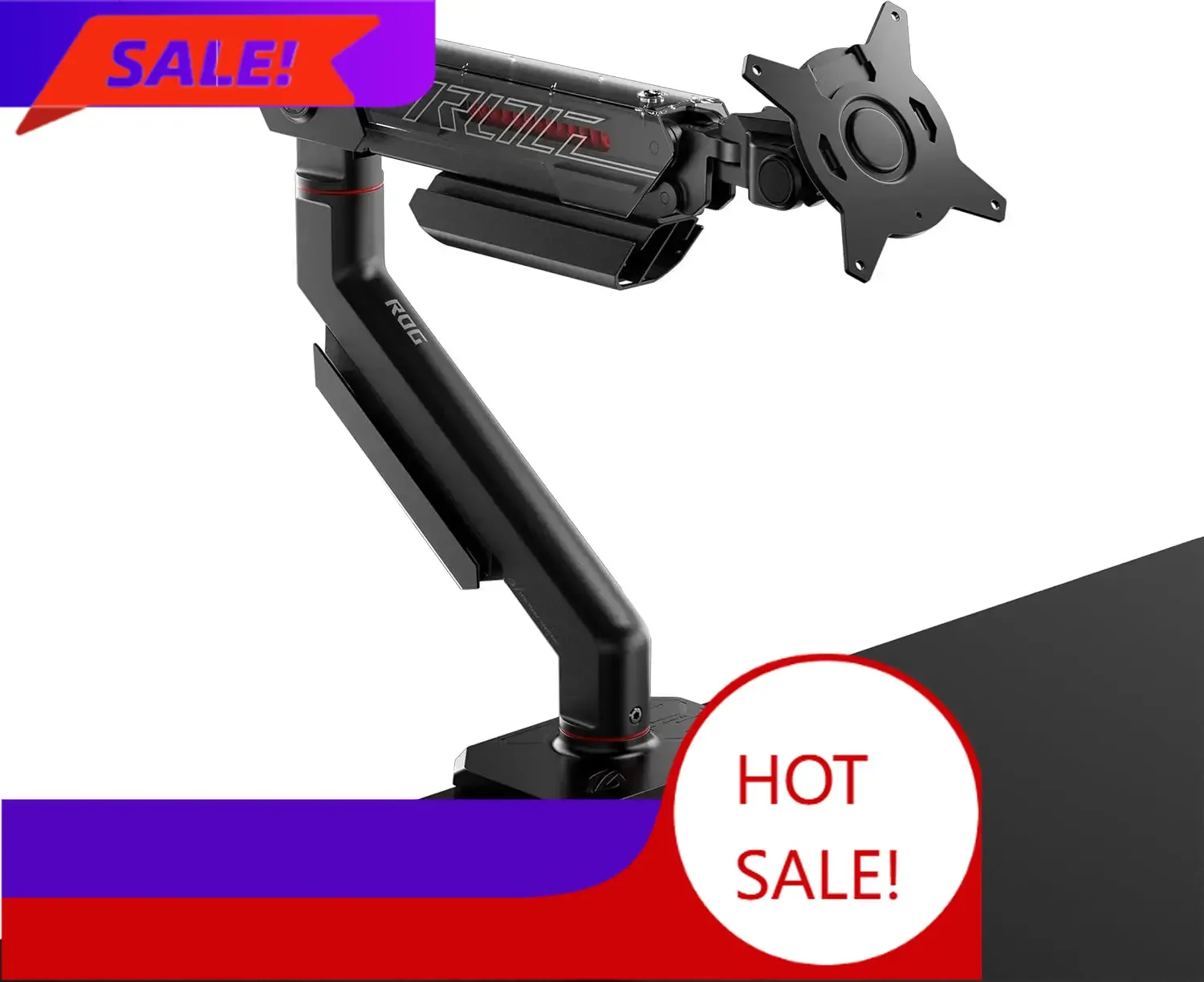 

Бестселлер: Кронштейн для монитора ROG Ergo (AAS01) - крепление для монитора с кабель-менеджментом, эргономичное, с поворотом, наклоном и полной регулировкой высоты