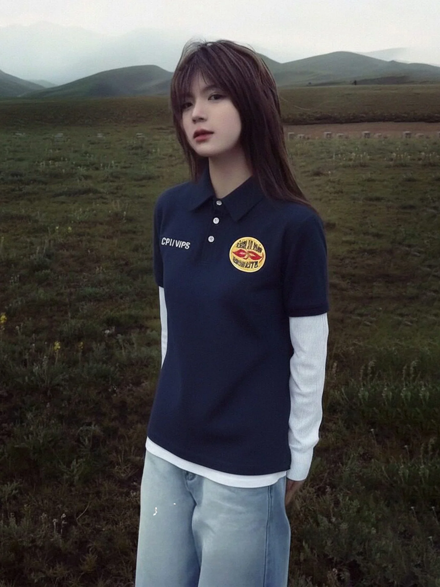 

Свободная женская футболка с длинным рукавом, весенняя, в стиле колор-блок, с пэчворком, в студенческом стиле, утягивающая, модная, дышащая, приятная к телу.