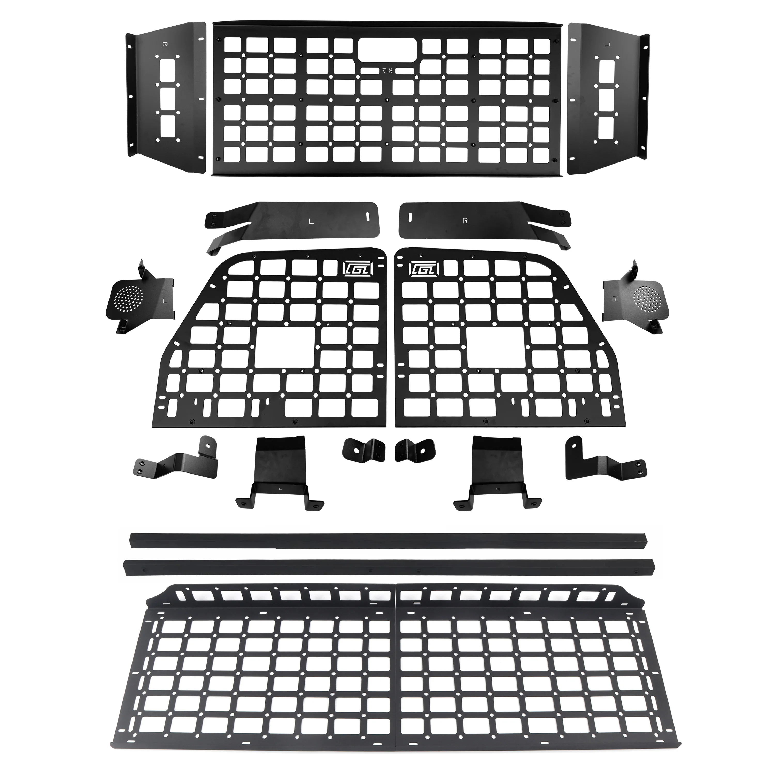 

Для Dongfeng M-Hero II M817 2026: Модульная панель Molle для заднего багажника, полка-органайзер, грузовые стеллажи, модульные системы хранения