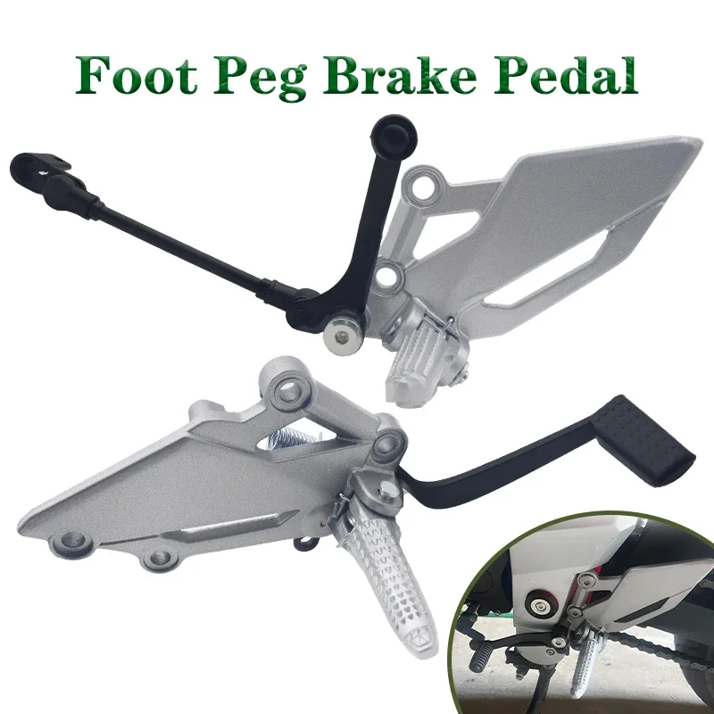 Front Left Right Side Brake Shifter Lever Foot Peg Bracket Footrest Pedal Fit For Kawasaki EX250R Ninja 250R 300 2013 2014 2015