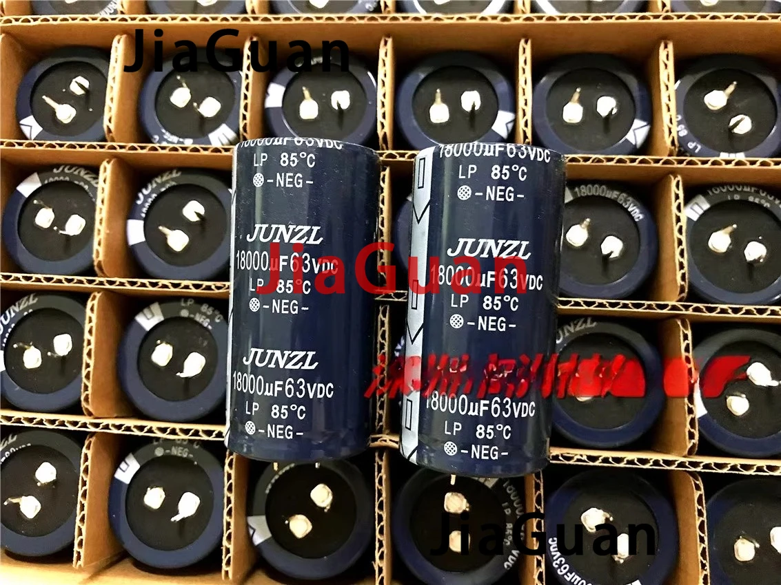 

2PCS NEW JUNZL LP 63V18000UF 35X70MM Power amplifier filter electrolytic capacitor 18000UF/63V free shipping 18000UF 63V