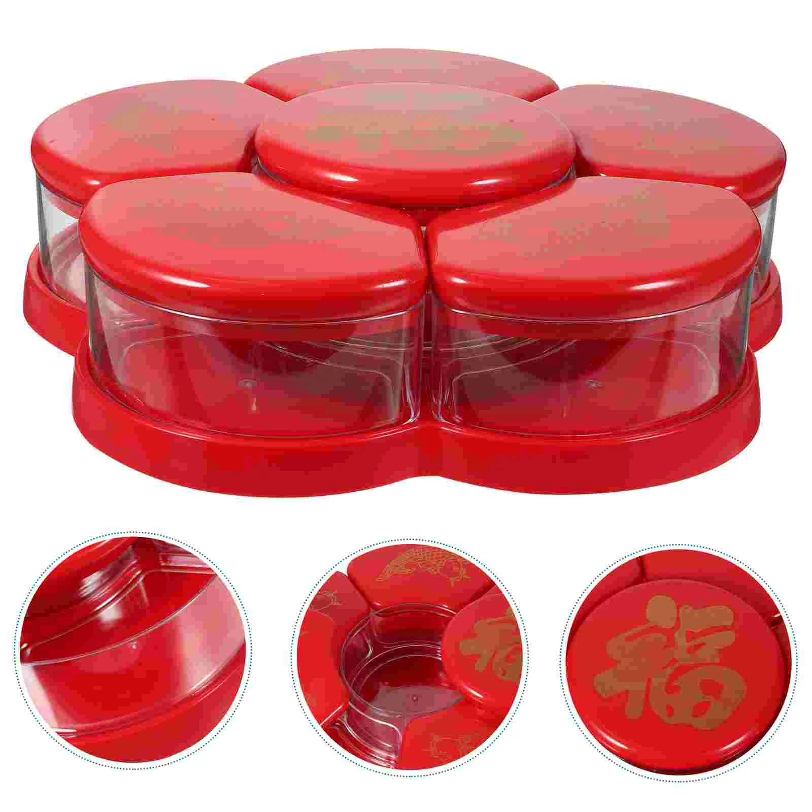 

Dried Fruit Box Candies Storage Tray Snacks Holder Melon Plates Candy Boxes Containers Plastic Fruits Dessert