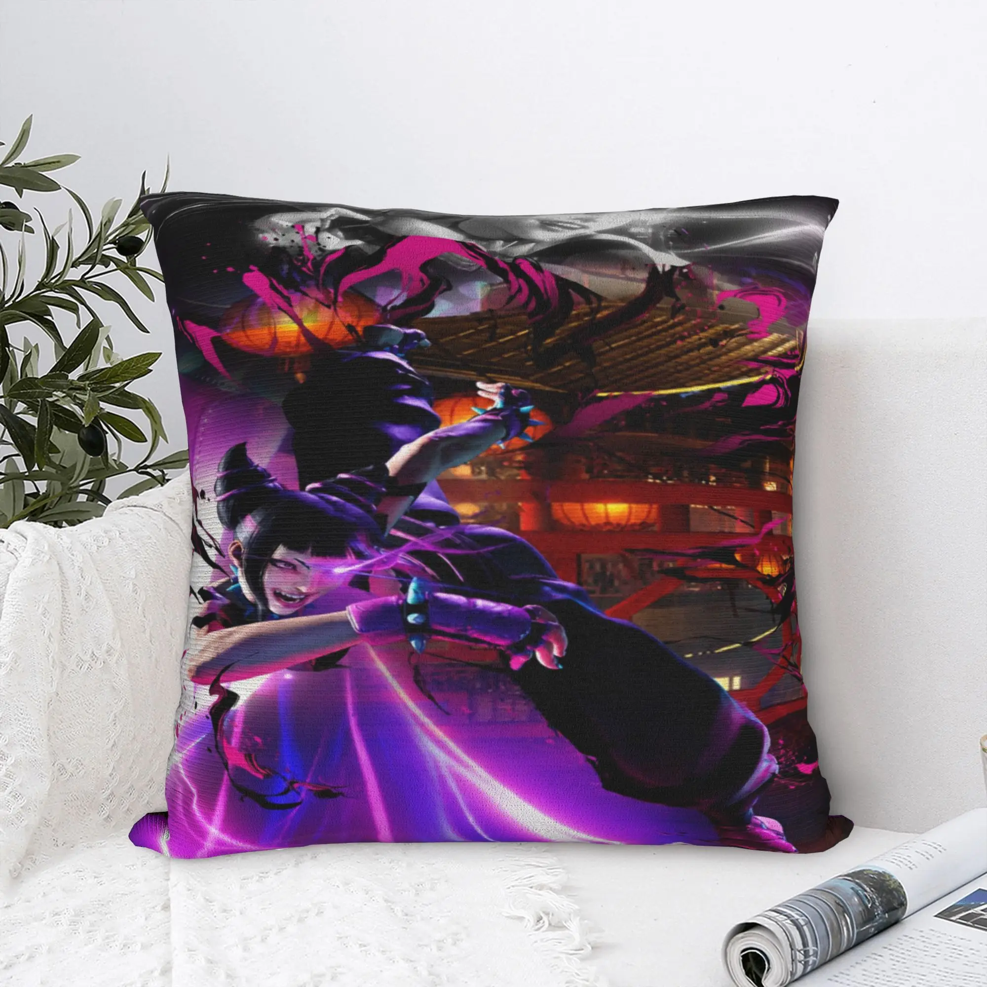 Streets Fighters Printed Pillowcase Cushion Cover  Throw Pillow Cover New Style Bedroom Decorations Zippered Multi Size