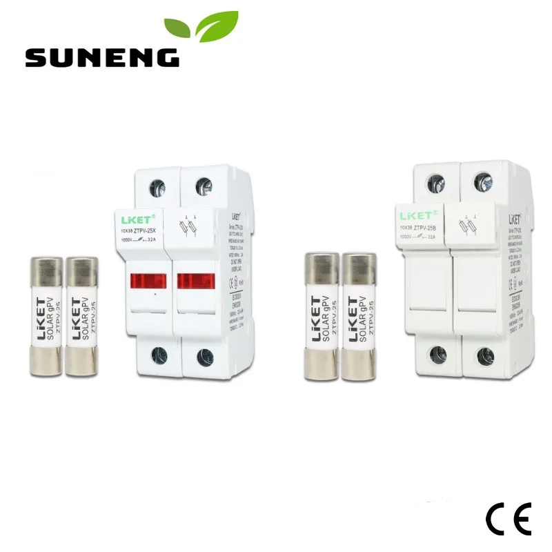 1000V DC Parallel Fuse Holder 2P 10x38 GPV PV Solar Fuse System Protection Electrical Equipment Supplies Home Improvement