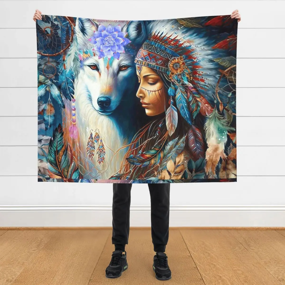 

Native Princess Throw Blanket Thins Large Sofa Quilt Blankets