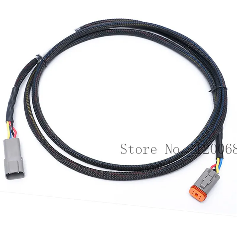 50CM Deutsch DT 2 3 4 6 8 12 Pin Extension Cable Male Female Cable Sleeve Protection Waterproof Connector plug Kit WIRE HARNESS