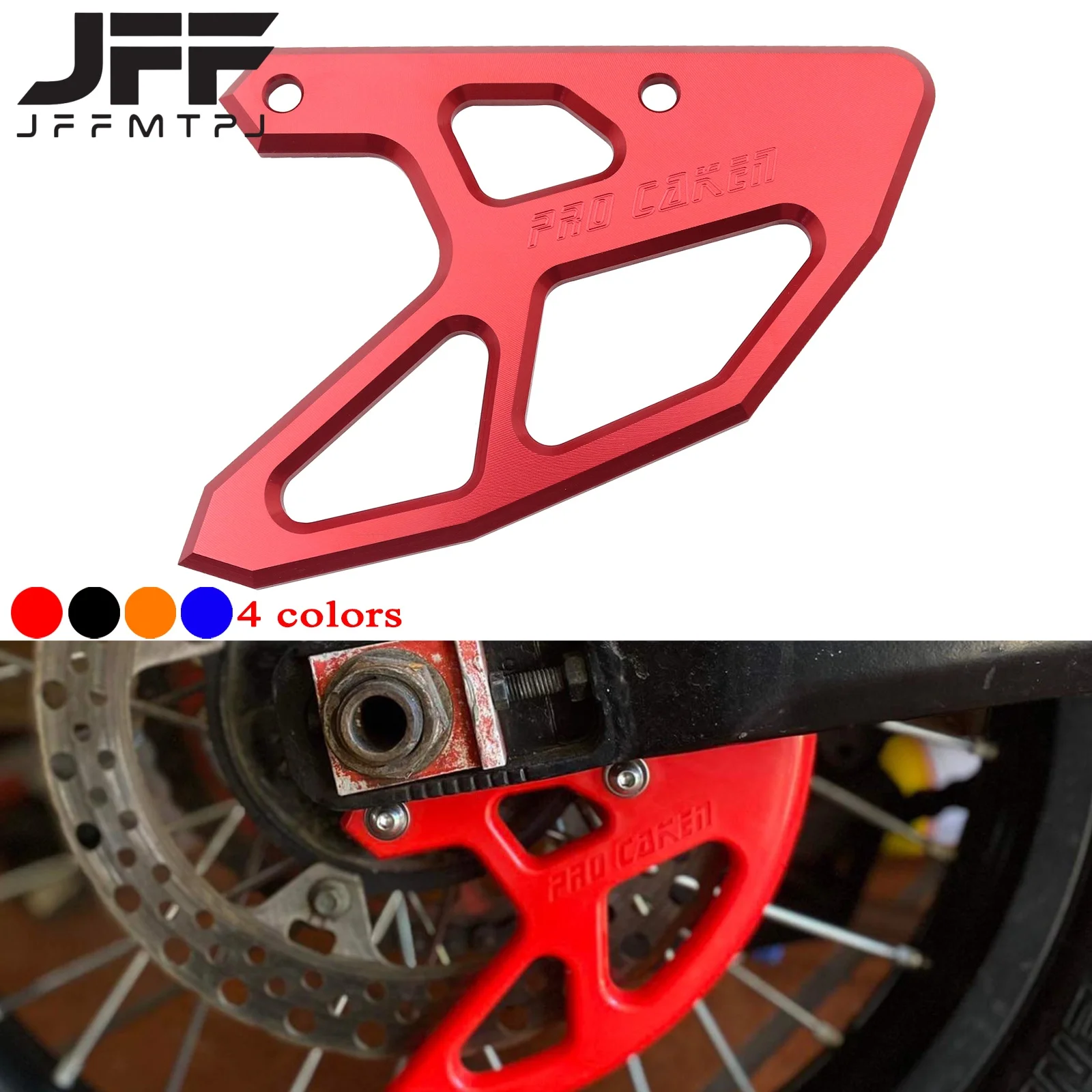 CNC Aluminum Rear Brake Disc Guard For CR125 CR250 CRF 250R 450R 250X 450X 250RX 450RX 2002 2003 2004 2005 2006 2007-2020 2021