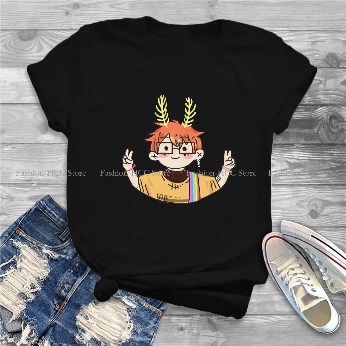 Awesome For Music Fan Casual Polyester TShirt Cavetown Lemon Boy England Singer Musician Style Tops Leisure T Shirt Women Tee