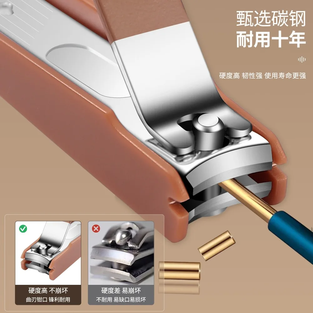 2026nuovo tagliaunghie antispruzzo set da 8 pezzi per tagliaunghie domestici, tagliaunghie di fascia alta per donne e uomini, set di strumenti