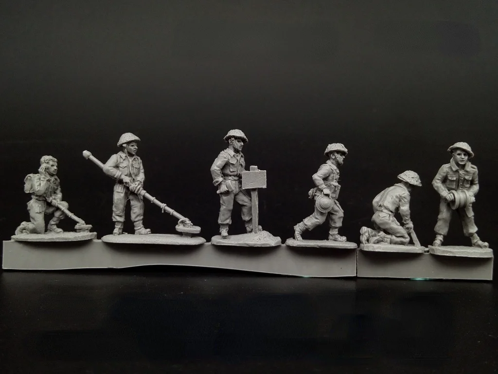 

1/72 Scale Die-casting Resin Figure British Army Engineers Scene Model Assembly Kit Unpainted Free Shipping