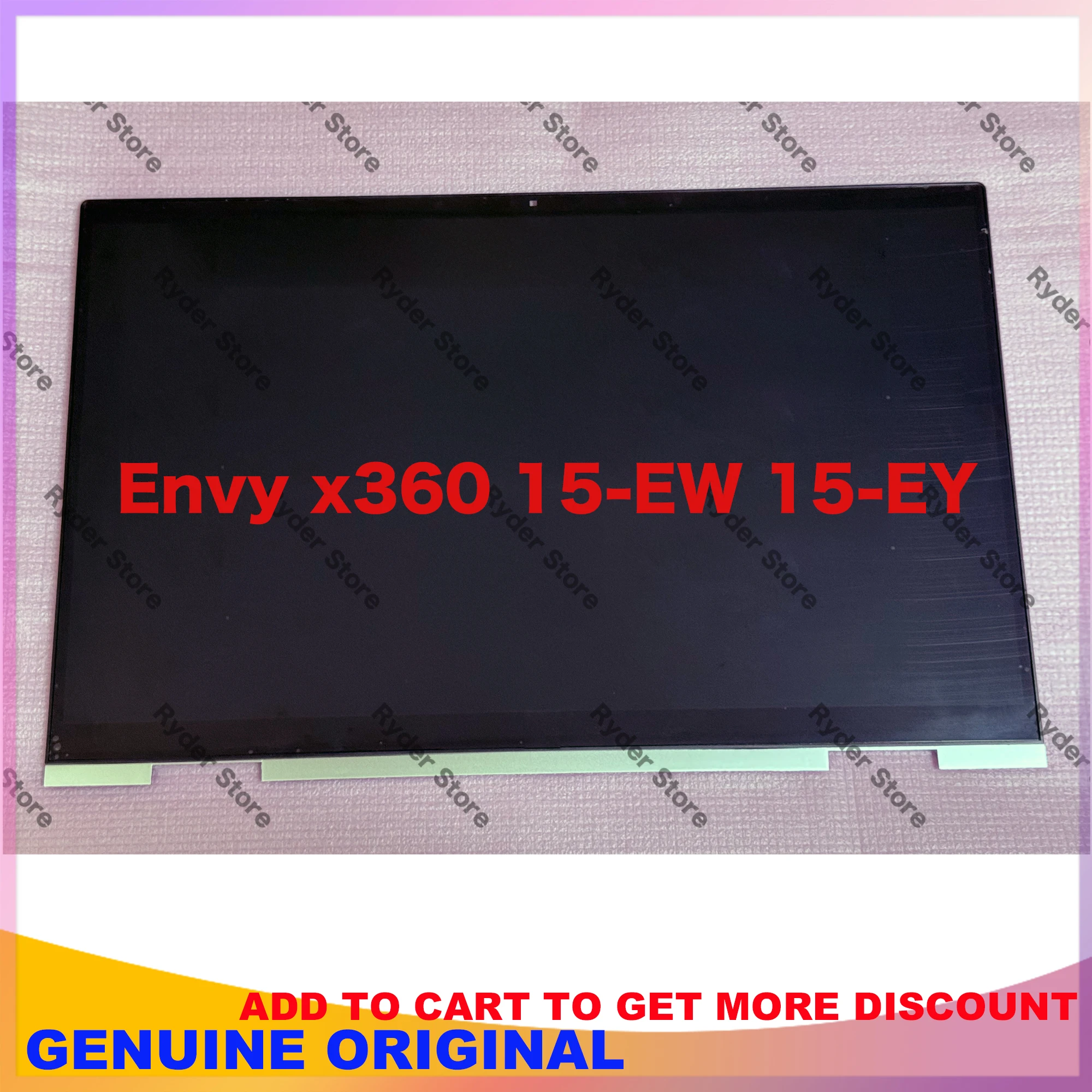For HP Envy x360 15-ew 15-ey TPN-W147 2-in-1 15.6-Inches LCD Touch Screen Digitizer Repalcement Assembly N10354-001 Display FHD
