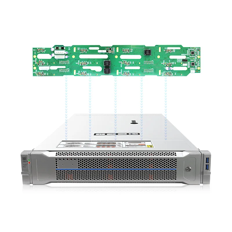 CEACENT CC3K12-12S 2U 12 Bay USB3.0 PWN Fan Rack Server Case with hotswap 3xSFF-8643 UBM SGPIO CPLD Lighting Design Backplane