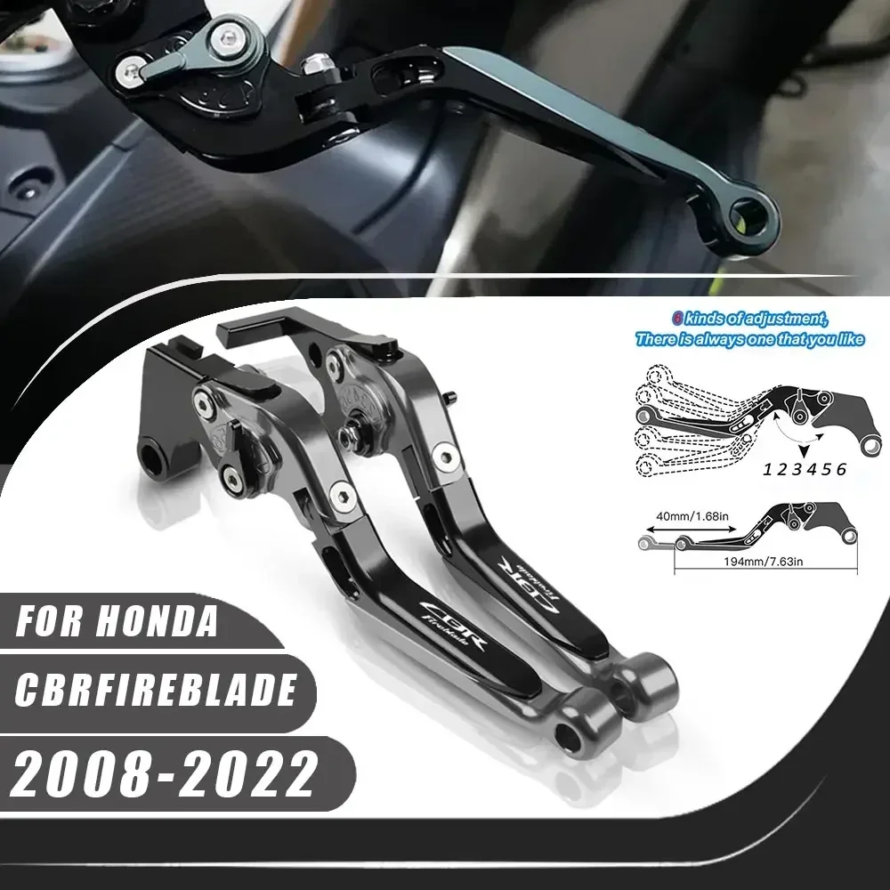 

For Honda CBR1000RR FIREBLADE 2008-2022 Clutch Lever Brake Lever Set Adjustable Folding Handle Levers Motorcycle Accessories