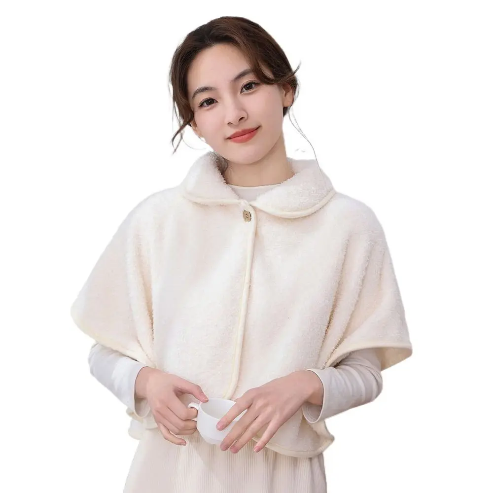 شال مريح ناعم من القطيفة بياقة كاذبة دافئة للخريف والشتاء وشاح حماية للعمود الفقري العنقي للنساء والفتيات #4