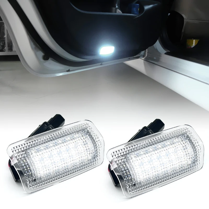 

2Pcs White LED Under Door Courtesy Light For Lexus IS ES GS RC LS RX Series GX460 LX570 HS250h