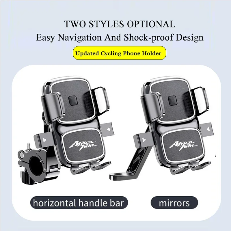 For Honda Africa Twin Crf1100l Crf1000l Crf 1000 1100 L  Custom LOGO Mobile Phone Holder GPS Stand Bracket Motorcycle Accessorie