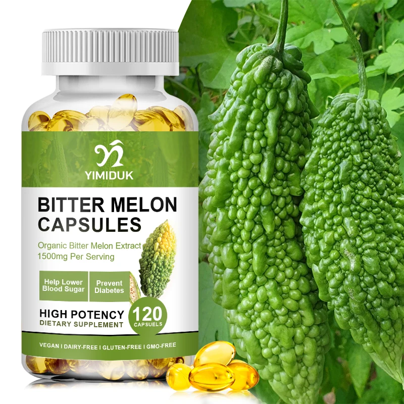 Organic Bitter Melon Capsules | Ultra Concentrated | Digestive Health Support | Pancreatic Suppor | Extra Strength