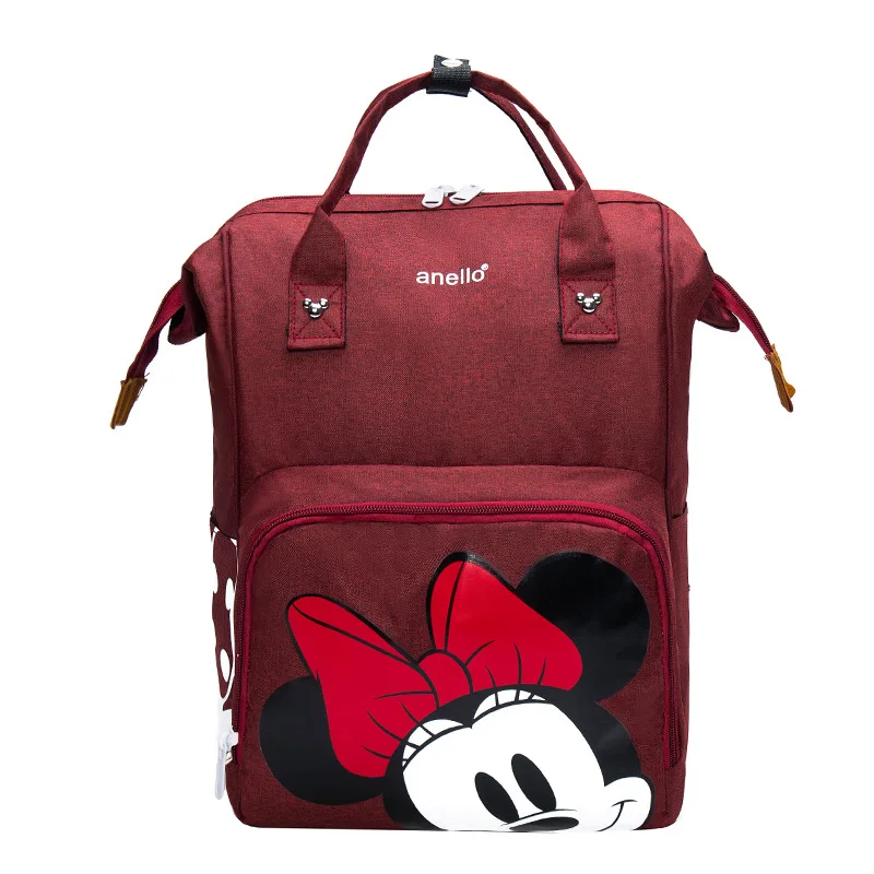 Disney Fashionable Mommy Minnie Double Shoulder Maternal And Baby  Mickey Cartoon Mickey Mouse Mom  Bottle  Diaper Bag