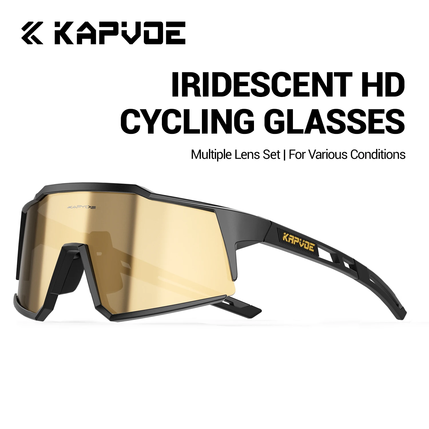 

Kapvoe уличные солнцезащитные очки для шоссейного велосипеда, мужские велосипедные спортивные очки для отдыха и езды на велосипеде, женские горные очки UV400, новые очки для верховой езды