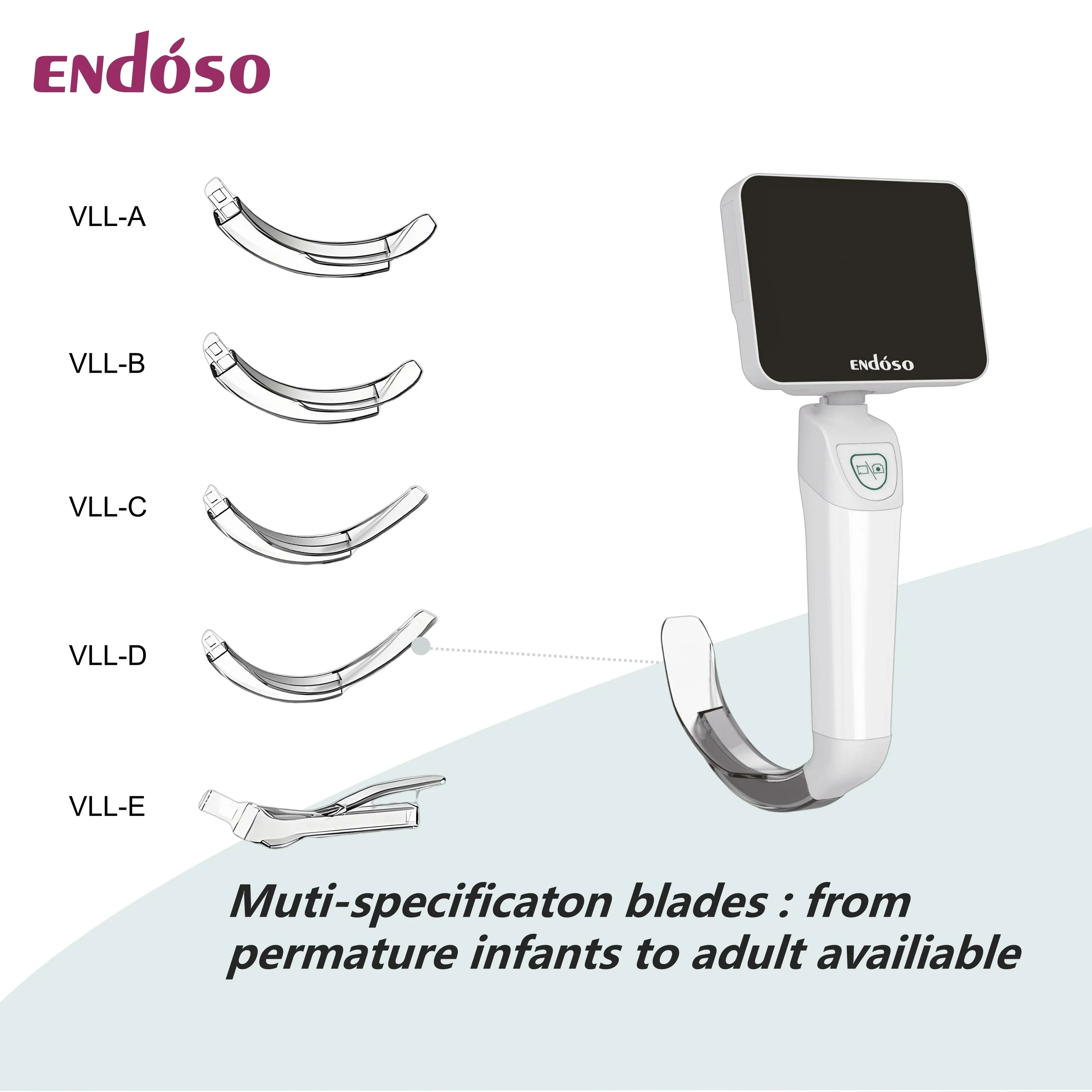 Disposable Endoscope CE Approved Factory Price Wide View Disposable Video Laryngoscope for Difficult Intubation Set