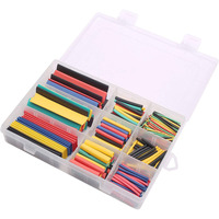 328PCS Heat Shrink Tubing 2:1, Electrical Wire Cable Wrap Assortment Electric Insulation Heat Shrink Tube Kit with Box