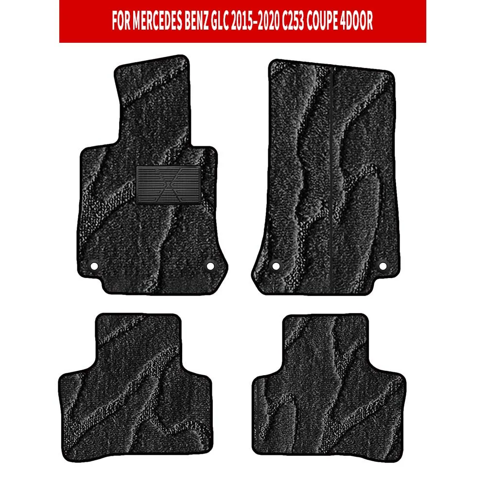

Car Floor Mats For MERCEDES BENZ GLC 2015–2020 C253 Coupe 4door Car-Specific Fit Car Mat Interior Accessories