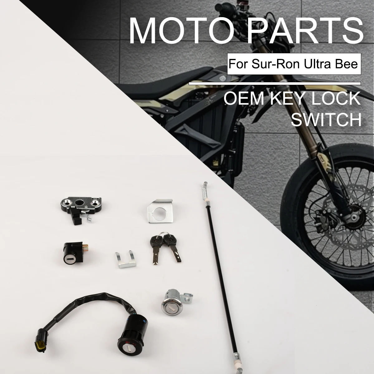 Motorcycle Accessories For Surrn Ultra Bee Lock Kits OEM Key Switch Sets Original Whole Ebike Lock Full Bike Three Sets Locks