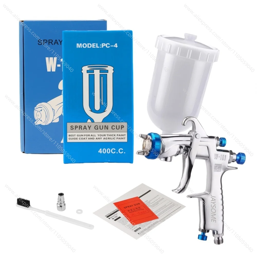 W-101 بندقية رذاذ الطلاء بندقية رذاذ ، 1.0/1.3/1.5/1.8 مللي متر جودة اليابان ، مسدس الطلاء مع أدوات الهواء كوب بلاستيكي/معدني #3