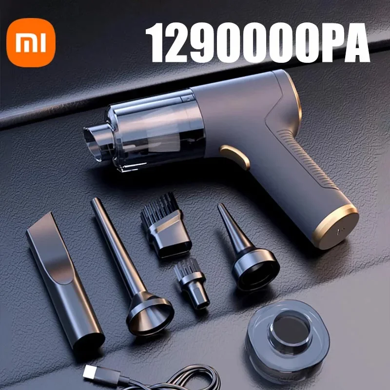 Xiaomi mijia kabelloser autos taub sauger 1290000pa saugen und blasen 2 in1 tragbarer hand gehaltener Heim-und Auto-Mini-Staubsauger mit doppeltem Verwendung zweck