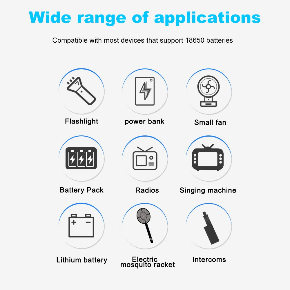 Batterie R7 18650 aste pour lampe de poche, 3.7V, 3200mAh, 18650, originale