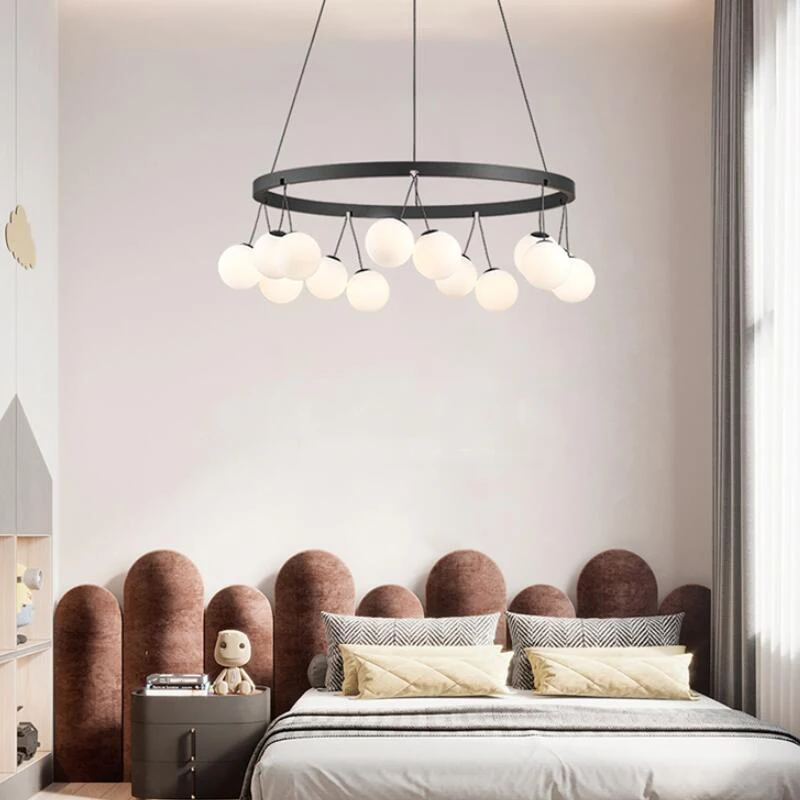 Creative Fashion Simple Circular  Sitting Room Bedroom Light Spherical Lampshade Mall Cafe Decorative Lamps Lanterns Atmosphere