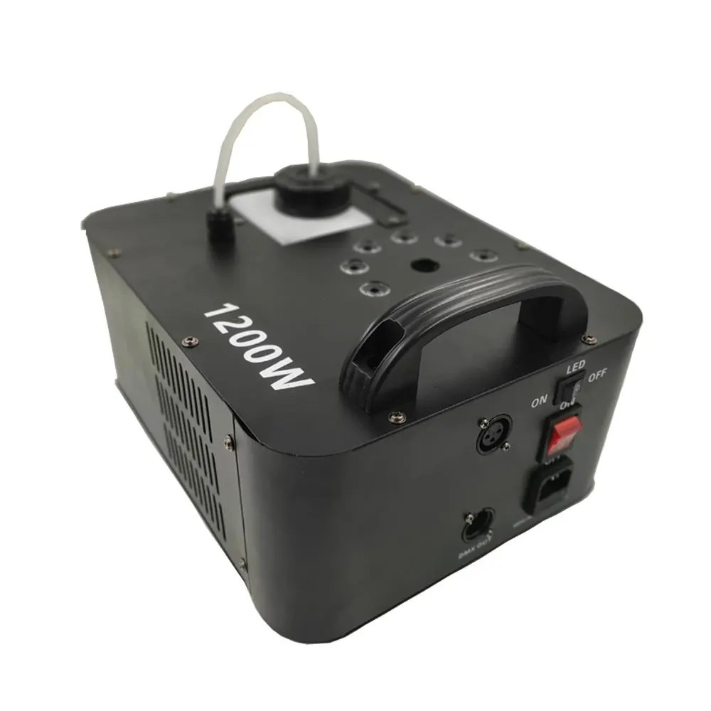 Mini Machine à brouillard à colonne d'air Led Rgb 9x3W, Dmx 512, 1200W, télécommande sans fil pour fête Disco, spectacle de Bar