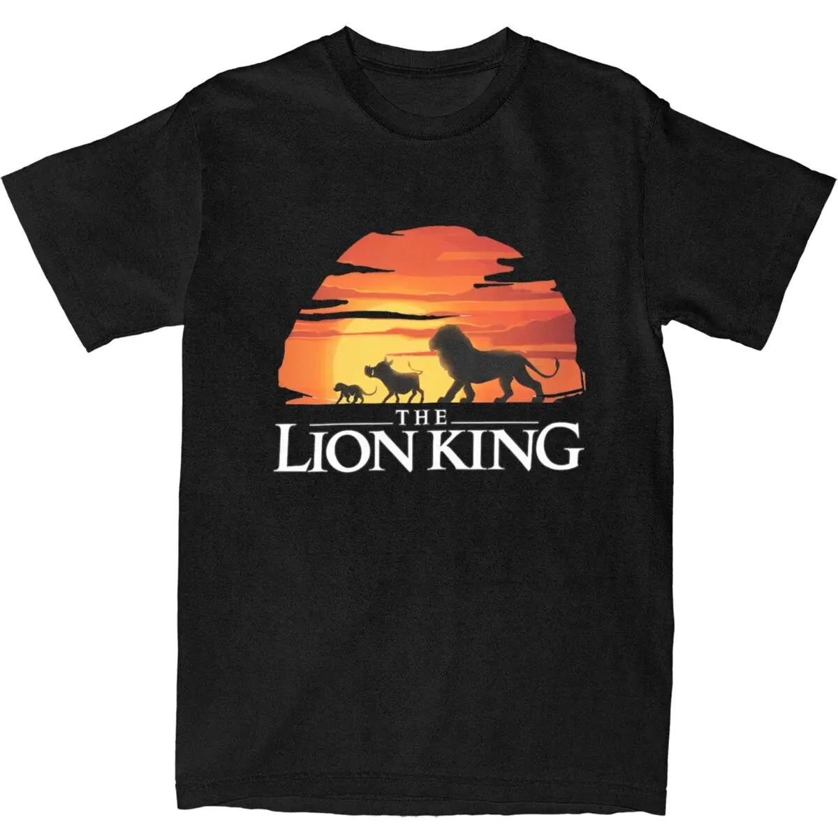 

Футболка большого размера The Lion King, хлопковые футболки, модная футболка для мужчин, пляжная футболка Y2K, топы с короткими рукавами в стиле ретро