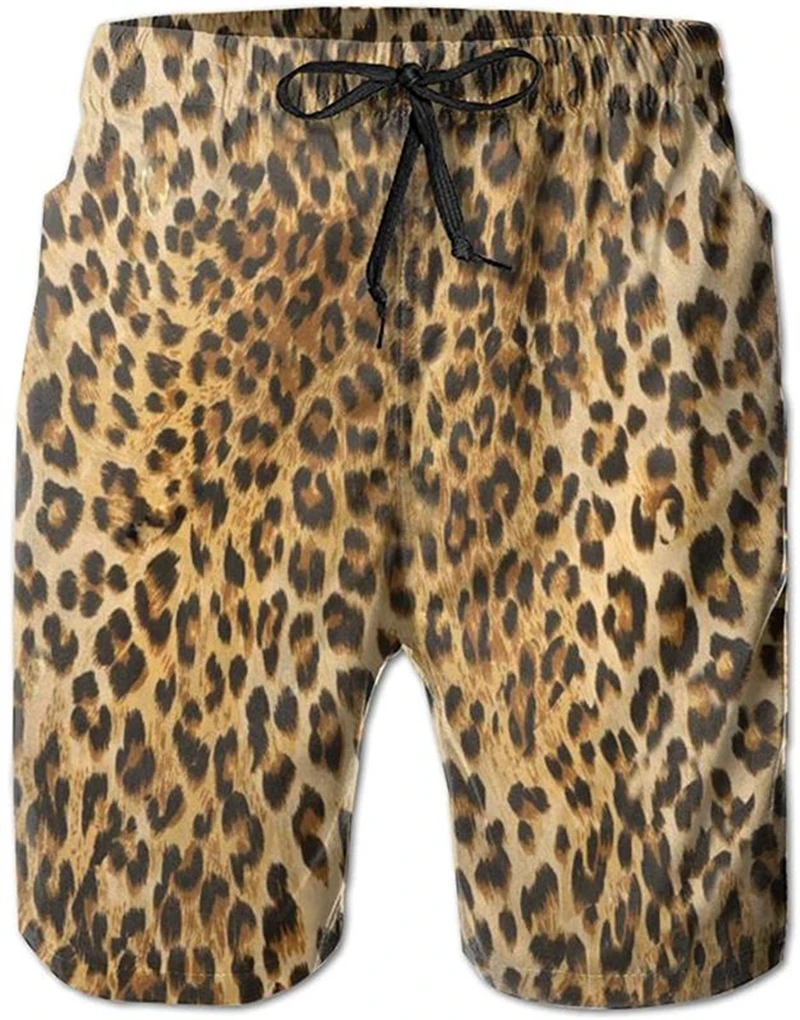 メンズ3Dプリントビーチショーツ,メンズヒョウデザインショーツ,ハワイイスタイル,サーフボード,夏