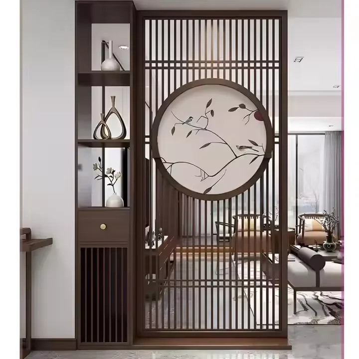 High Quality Room Screen Restaurant Low Wall Sliding Folding Partitionglass Interiors Screen