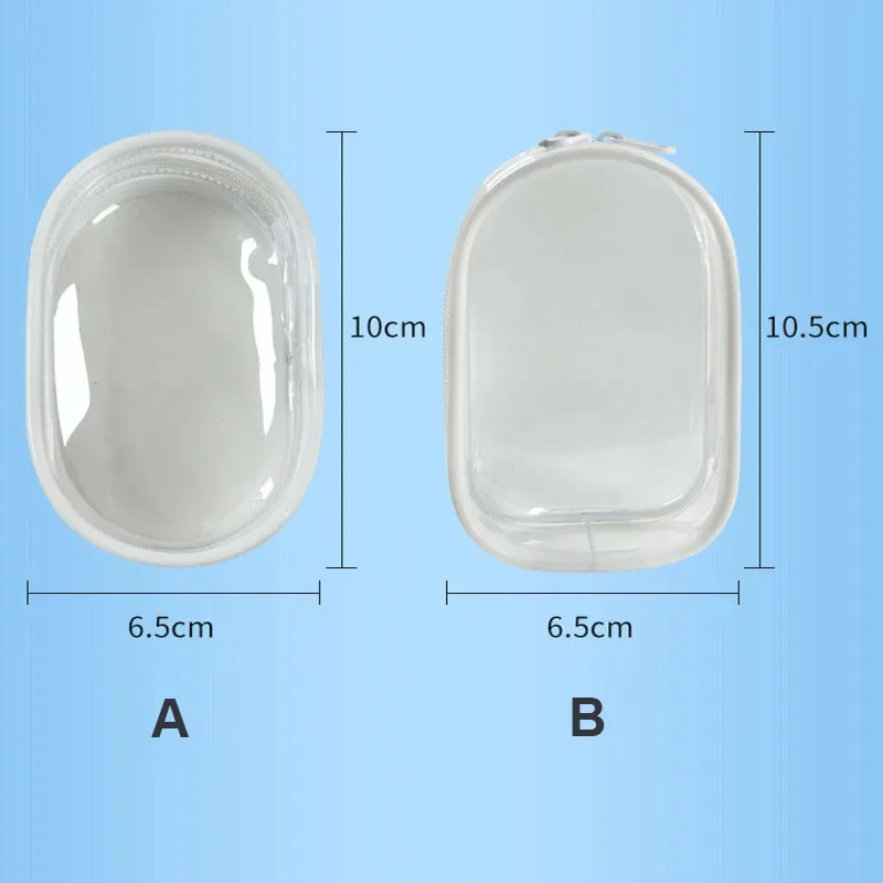 Transparent Protective Cover for Labubu V1 V2 Monster Toy Elf Doll Storage Box Dustproof Hanging Plush Doll Bag Display Case