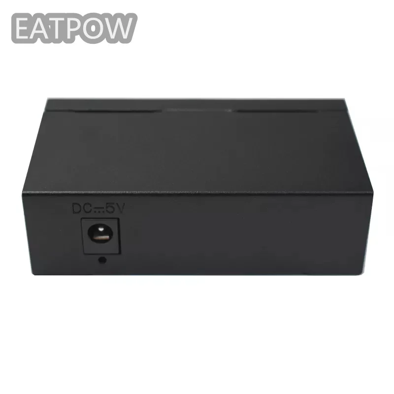 EATPOW-conmutador de red de 5 puertos, conmutador de 10/100/1000mbps, carcasa de Metal, diseño Mini, conmutador de red de escritorio, conmutador de red gigabit de 5 puertos