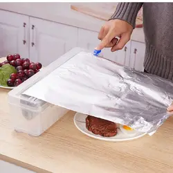 DIY Film Storage Holder Restaurant Plastic Cutter Easy to Cut Kitchen Sealing Food Wrap Dispenser Cutting Box Gadgets