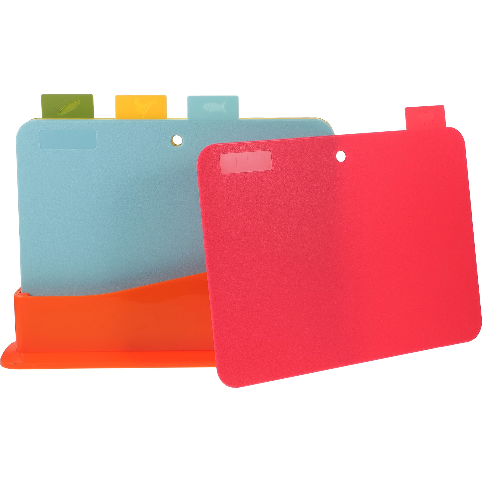 

4Pcs Mold Proof Plastic Cutting Boards Heavy Duty Kitchen Cutting Board Square Multi-Purpose Cooking Chopping Board