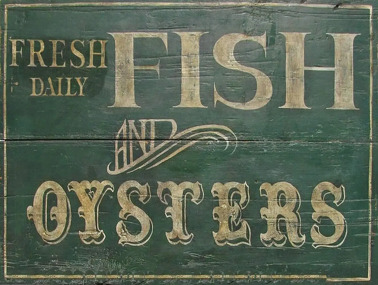 Vintage Retro Tin Sign Funny Fish and Oysters Metal for Garage ; Home Bar Club Farm Man Cave Decor Plaque Poster Gift