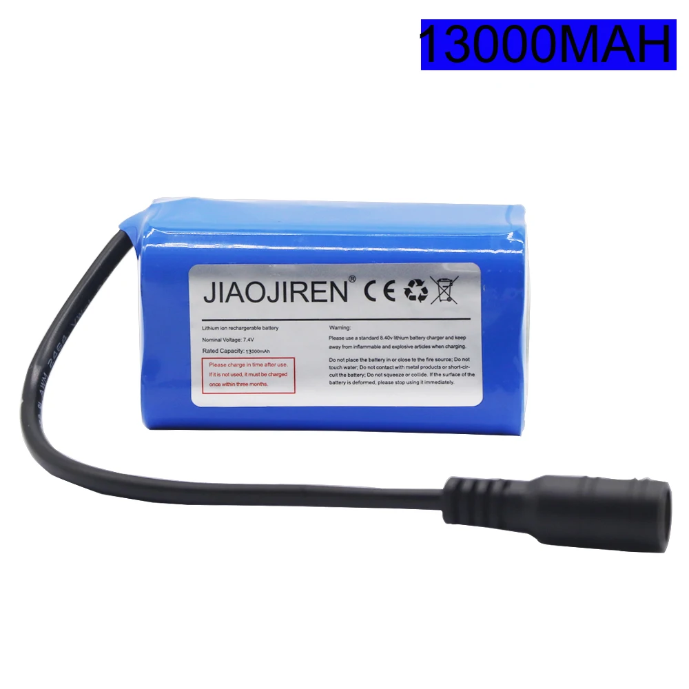 อัพเกรดแบตเตอรี่สําหรับ T188 2011-5 T888 V007 H18 C18 รีโมทคอนโทรลเหยื่อตกปลาเรืออะไหล่ 18650 2S 7.4V 13000mAh แบตเตอรี่