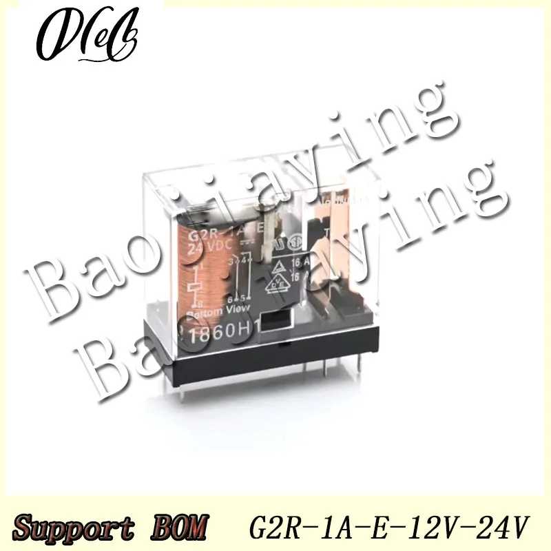 G2R-1A-E 12VDC 24VDC electromagnetic Relay 6Pin 16A