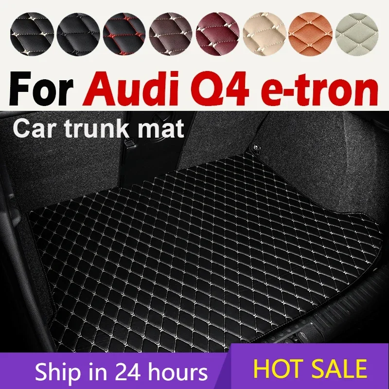 Car Trunk Mat For Audi Q4 e-tron 2022 2023 Custom Car Accessories Auto Interior Decoration