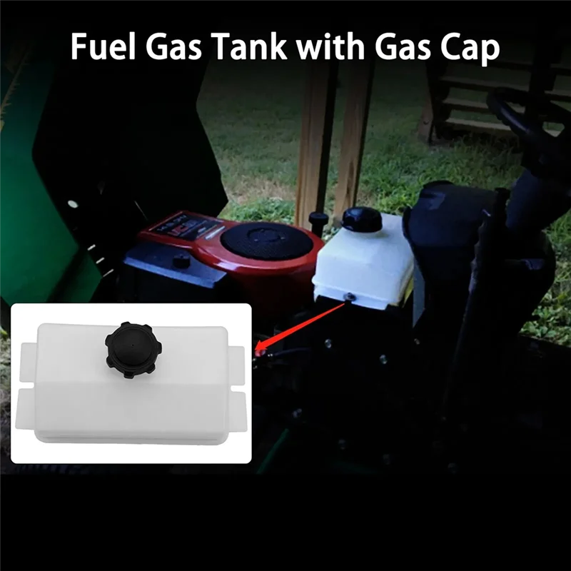B05C-Fuel Gas Tank W/Fuel Cap For Poulan Roper Weed Eater Craftsman LT1000 184900, 532109202, 105738X, 532184900