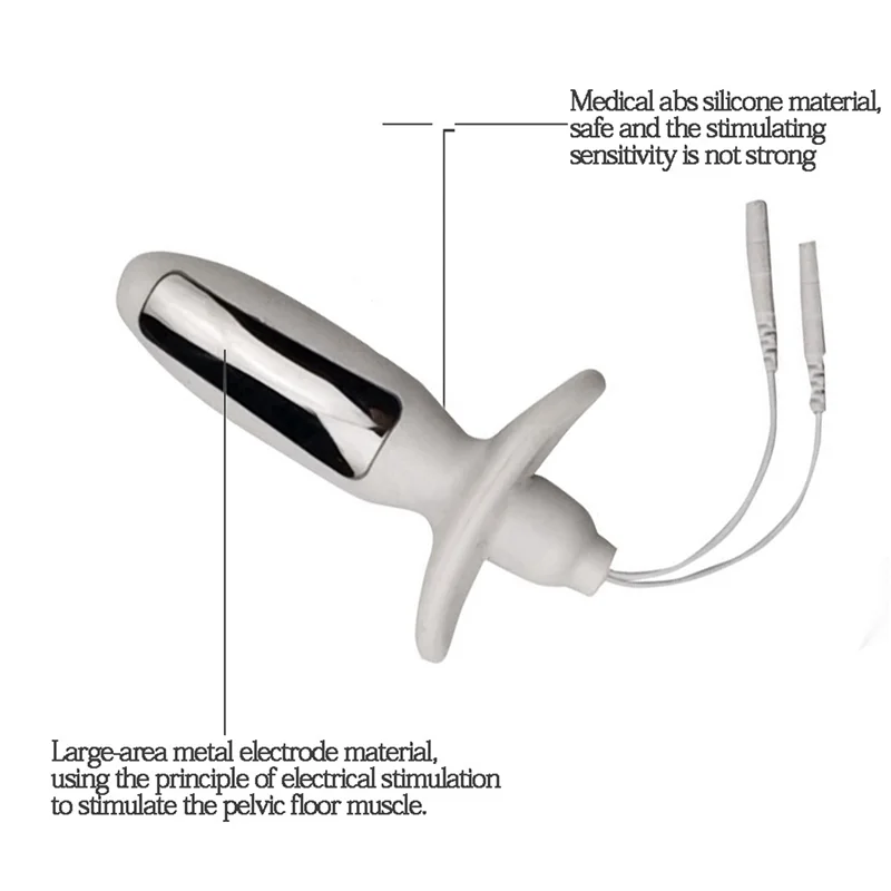 6X Vaginal Probe Electrodes For Pelvic Floor Exerciser Incontinence Use With TENS/EMS Machines Therapy Kegel Exerciser