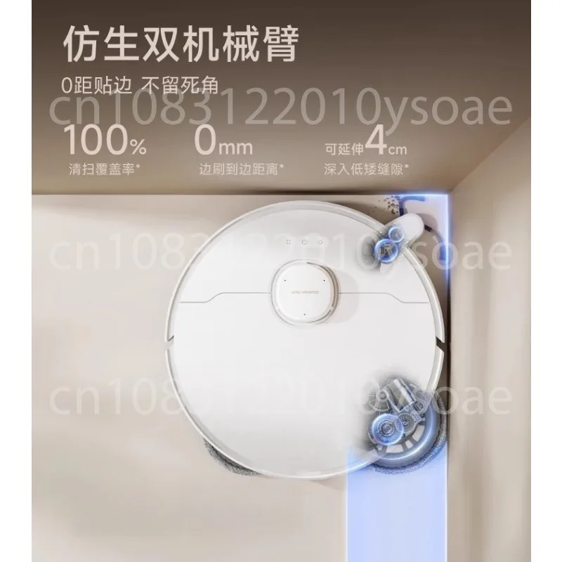 Powerful 2-in-1 Robot Vacuum Mop with Hot Water, Deep Cleans Floors, Self-Empty, App Control, Ideal for Hard Floors
